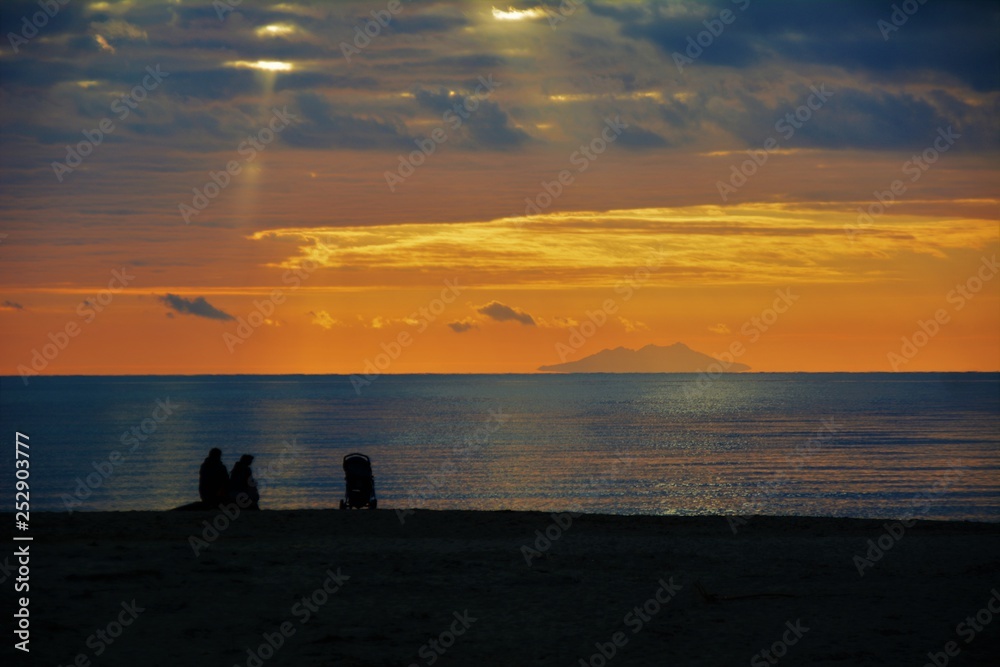 noi e il tramonto