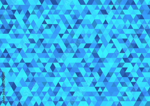 Blue triangle abstract background