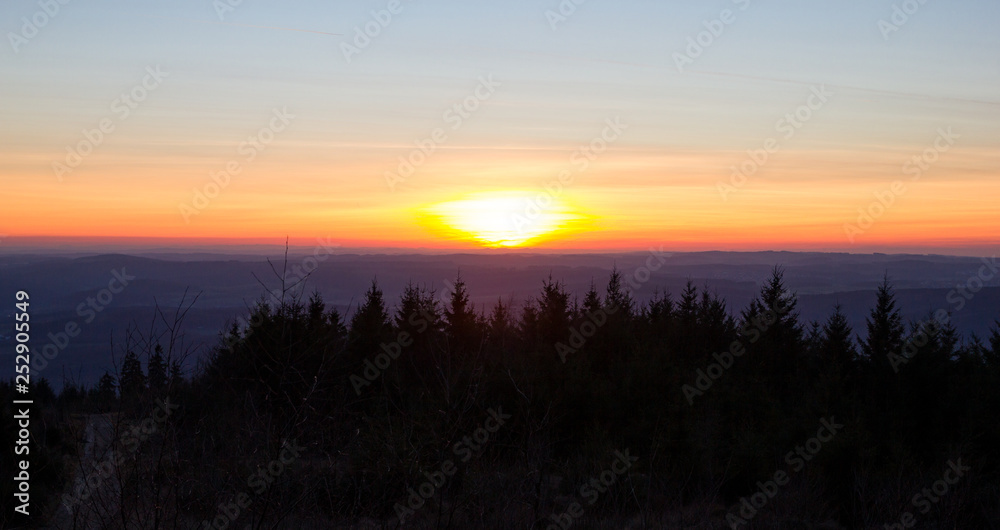 Sonnenuntergang im Siegerland