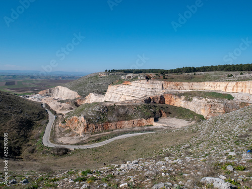 Spinazzola, Alta Murgia National Park, Apulia, Italy: a stone quarry in Murgetta Rossa (red Murgia)