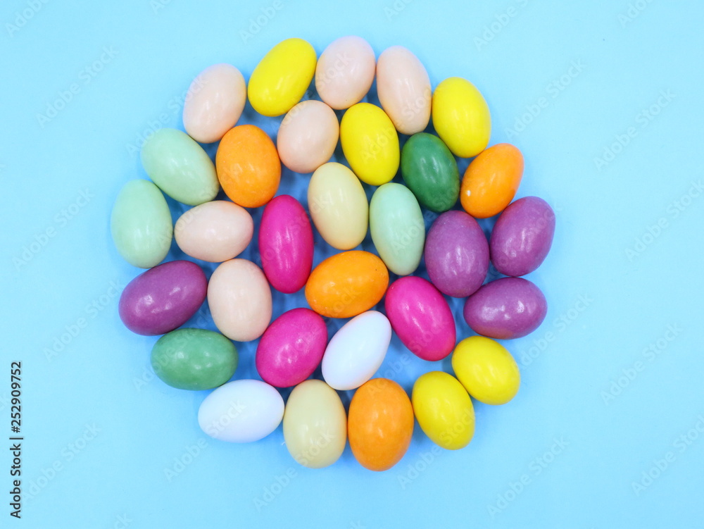 Obraz premium Colorful Easter Eggs Composition