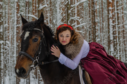 winter horse ride