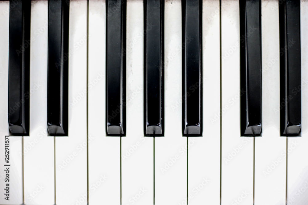 The keys of the piano The keys of the piano