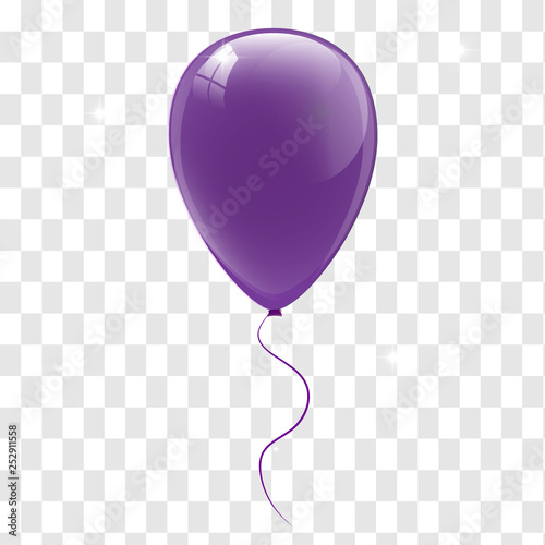 Purple balloons. Vector illustration