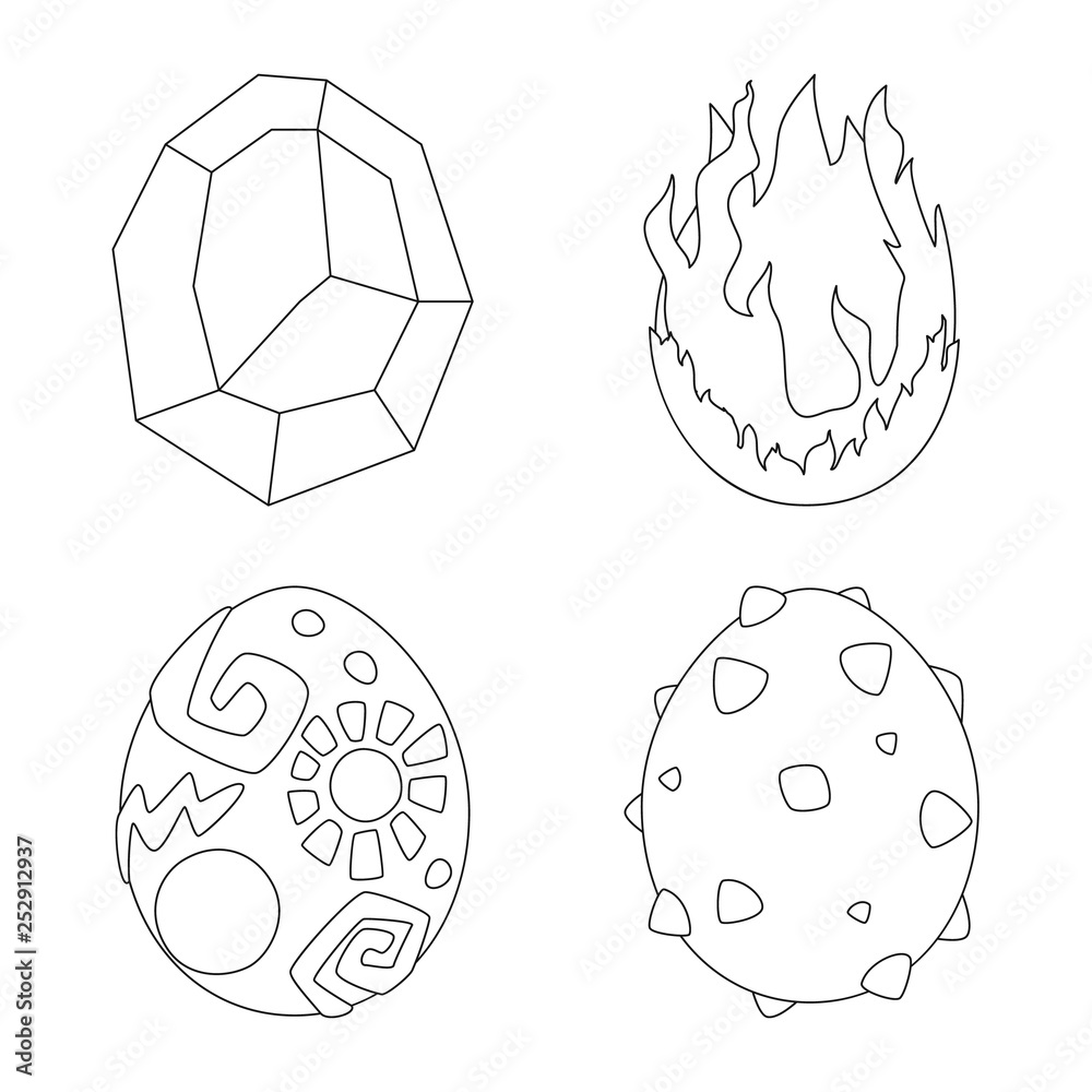 Vector design of dinosaur and magic symbol. Collection of dinosaur and fantasy stock symbol for web. Vector design of dinosaur and magic symbol. Collection of dinosaur and fantasy stock symbol for web.