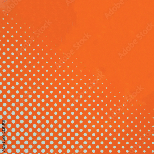 Orange background with dot pattern