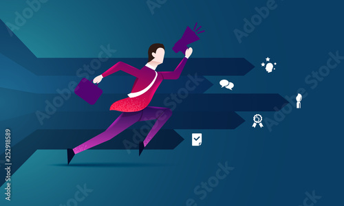 Competitive business design vector illustration. Vector business people competitive. Competition in business.