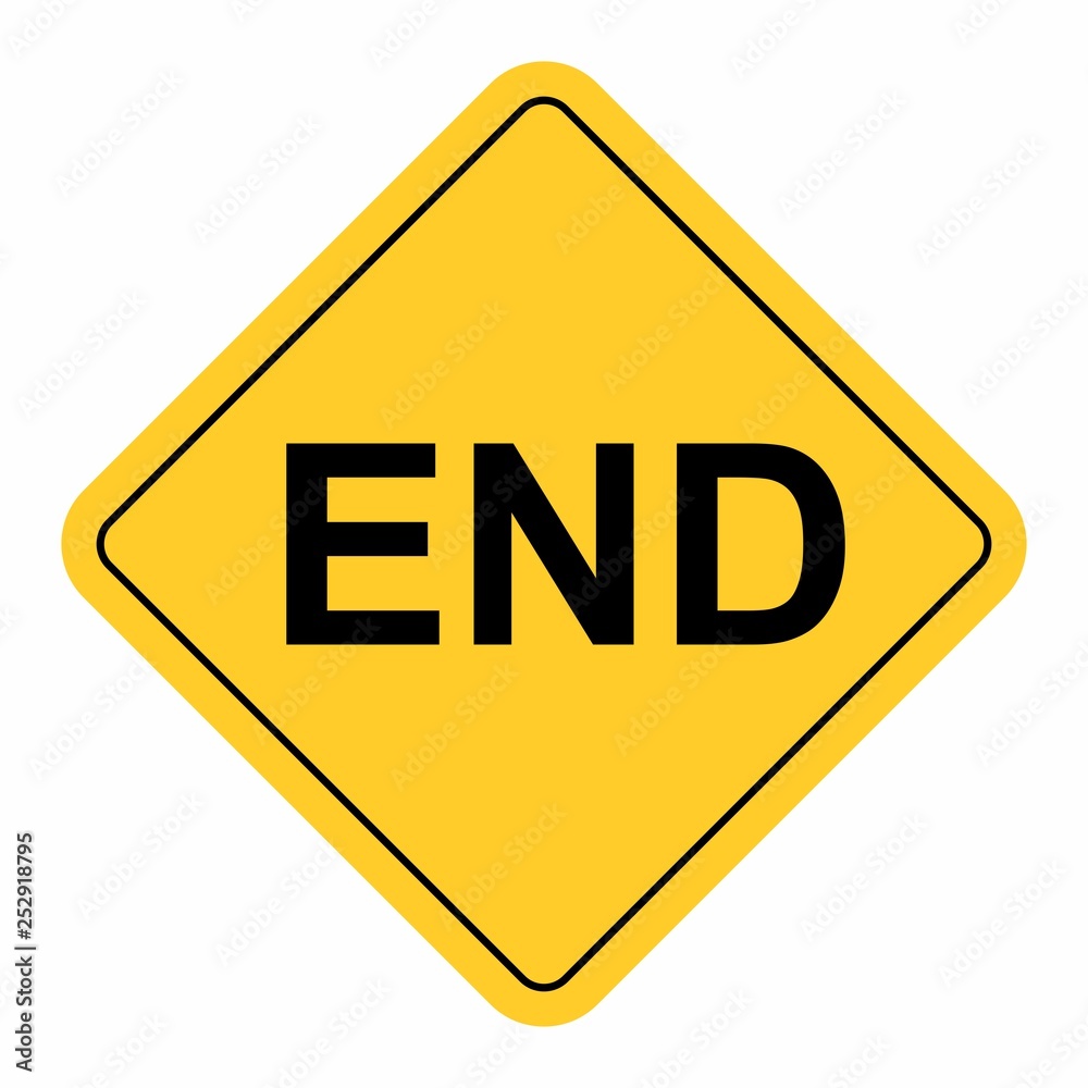 END warning sign END warning sign