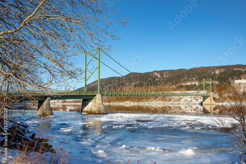 Ice breaks up in river Vefsna