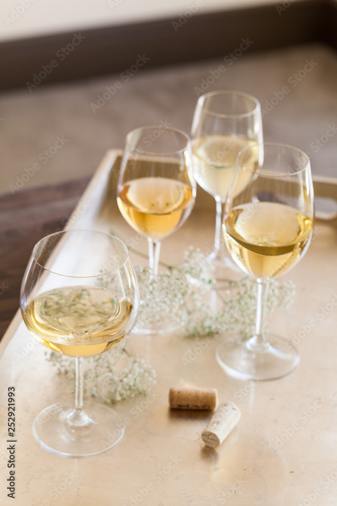 4 Glasses of White Wine 4 Glasses of White Wine