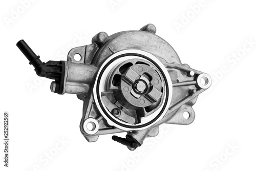 car vacuum pump on a white background photo