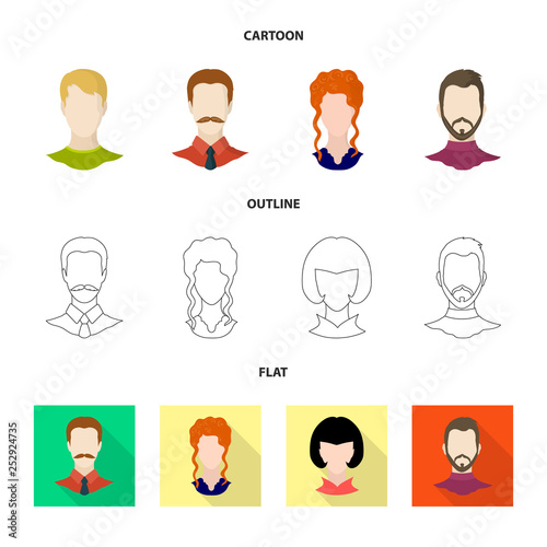Isolated object of professional and photo sign. Collection of professional and profile stock vector illustration.