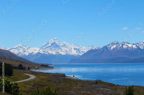 Aoraki / Mount Cook from Lake Pukaki, South Island, New Zealand