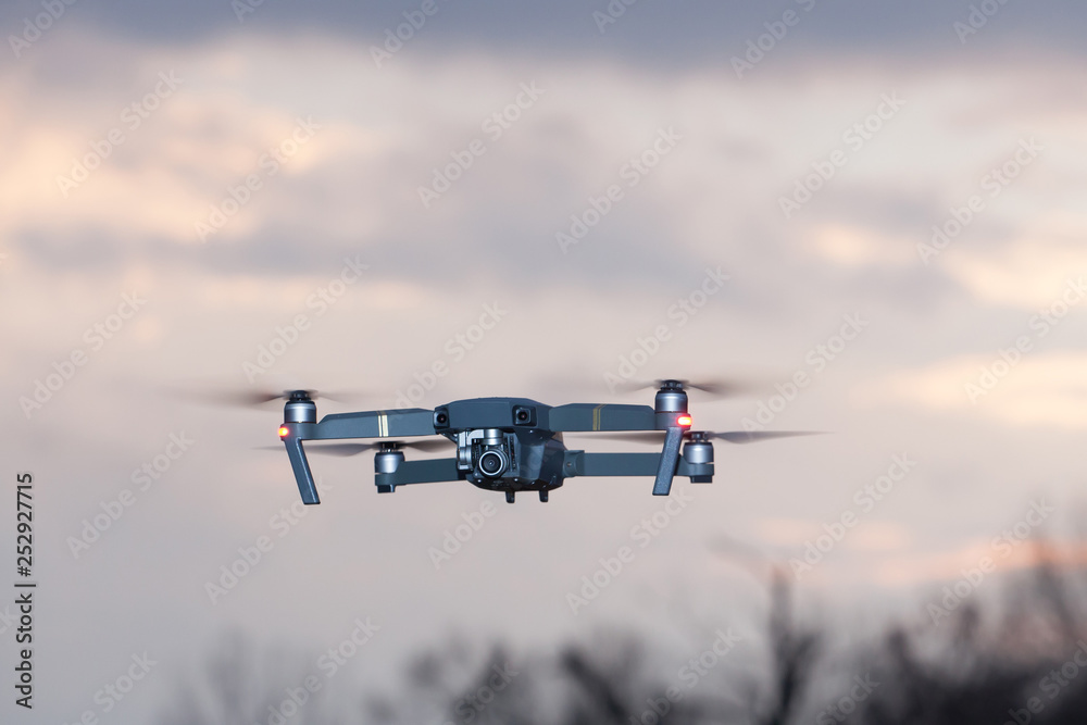 A shot of a flying dron. A shot of a flying dron.