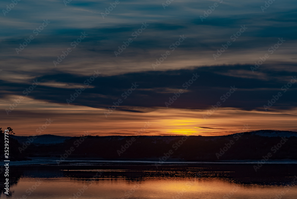 coucher sur le lac marin de Vieux Boucau 2