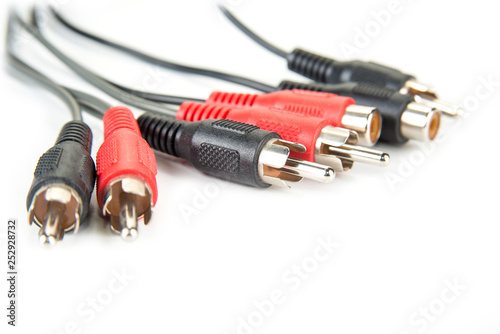 Cinch RCA connectors for audio and video