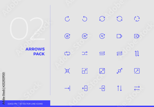Vector Line Icons Arrows Pack