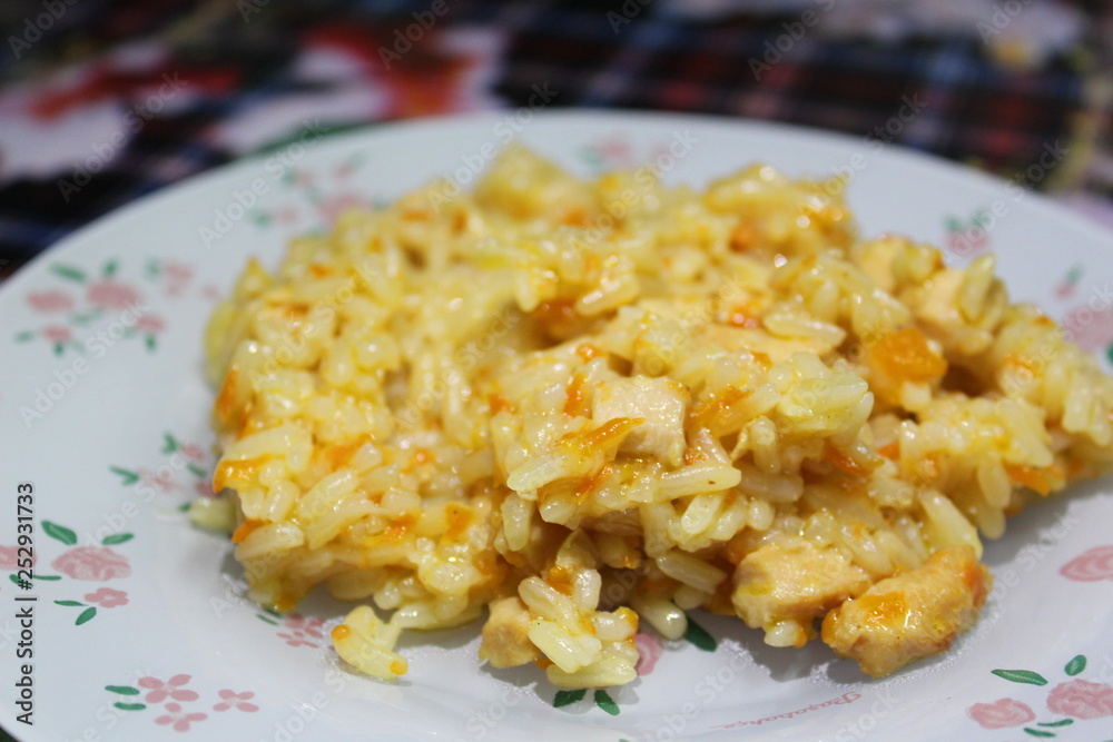 rice with meat and vegetables rice with meat and vegetables
