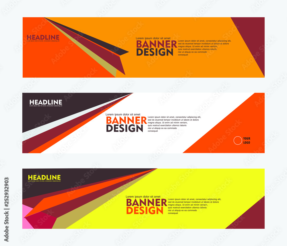 Set of banner design, for web banner, brochure, fyler, cover and other concept printing design. easy to modify Set of banner design, for web banner, brochure, fyler, cover and other concept printing design. easy to modify