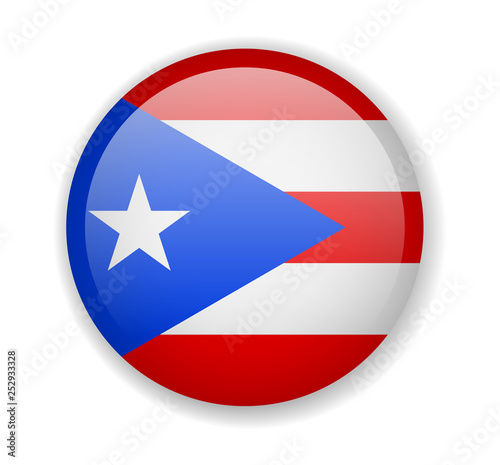 Free Download Puerto Rico flag round bright icon vector Illustration - GFXLoad