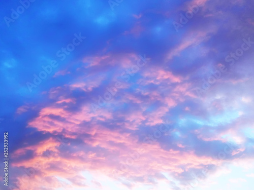 Clouds at sunset.