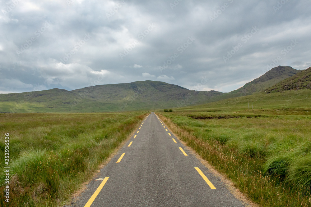 Road Through the Ballaghisheen Pass, County Kerry, Ireland