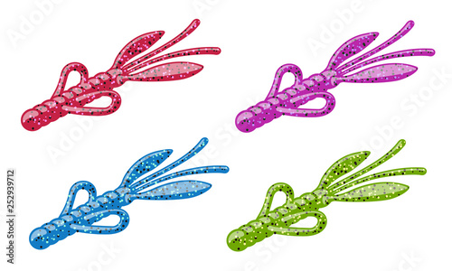 Color varieties of creature baits. 