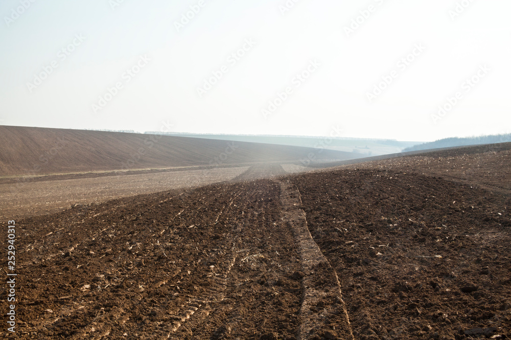 Ploughed field in Ukraine