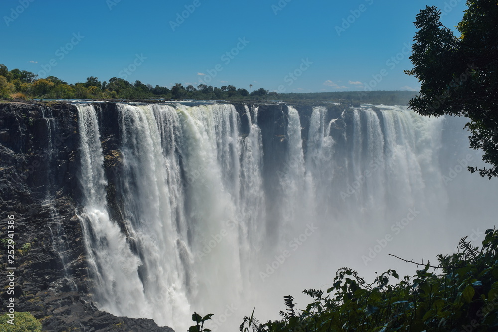 Victoria Falls in Zambezi River, Zimbabwe Victoria Falls in Zambezi River, Zimbabwe