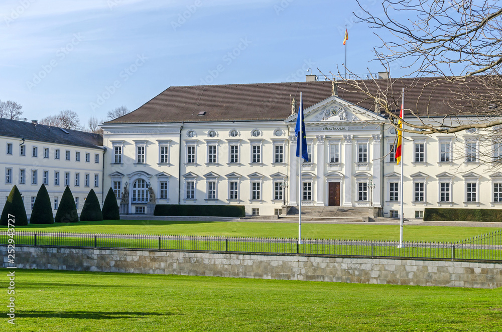 Bellevue Palace, the residence of the President of Germany in Berlin's Tiergarten district