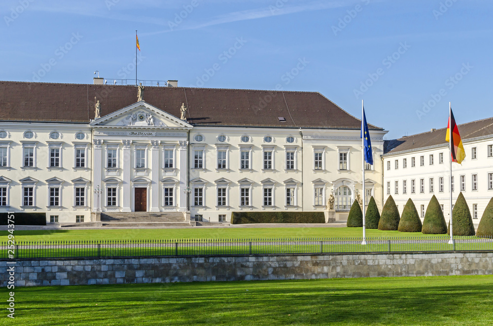 Bellevue Palace, the residence of the President of Germany in Berlin's Tiergarten district