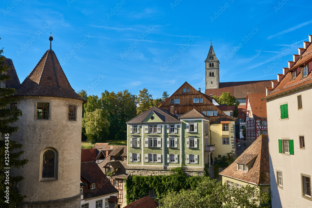 Naklejka premium The medieval Village of Meersburg, Baden-Wurtemberg, Germany