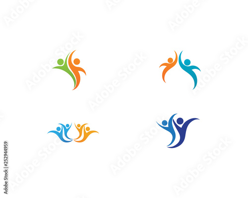 Community people care logo and symbols template © anggasaputro08