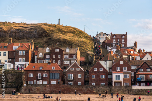 Obraz na płótnie Whitby houses, United Kingdom w salonie