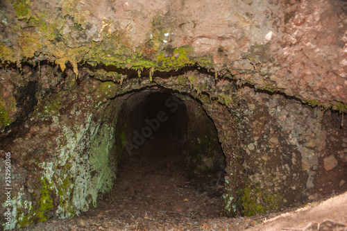 Fototapeta Naklejka Na Ścianę i Meble -  Old rock-mine cave.