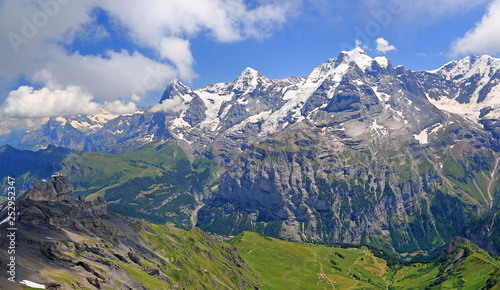 Eiger, Monch and Jungfrau mountains, Switzerland Alps © vlad_g