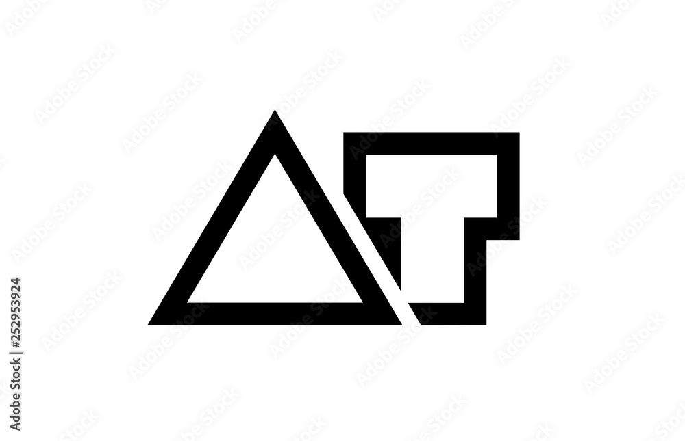 black and white alphabet letter logo combination design black and white alphabet letter logo combination design