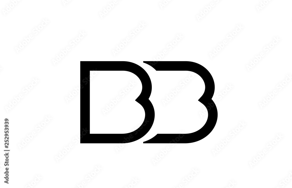 black and white alphabet letter logo combination design black and white alphabet letter logo combination design