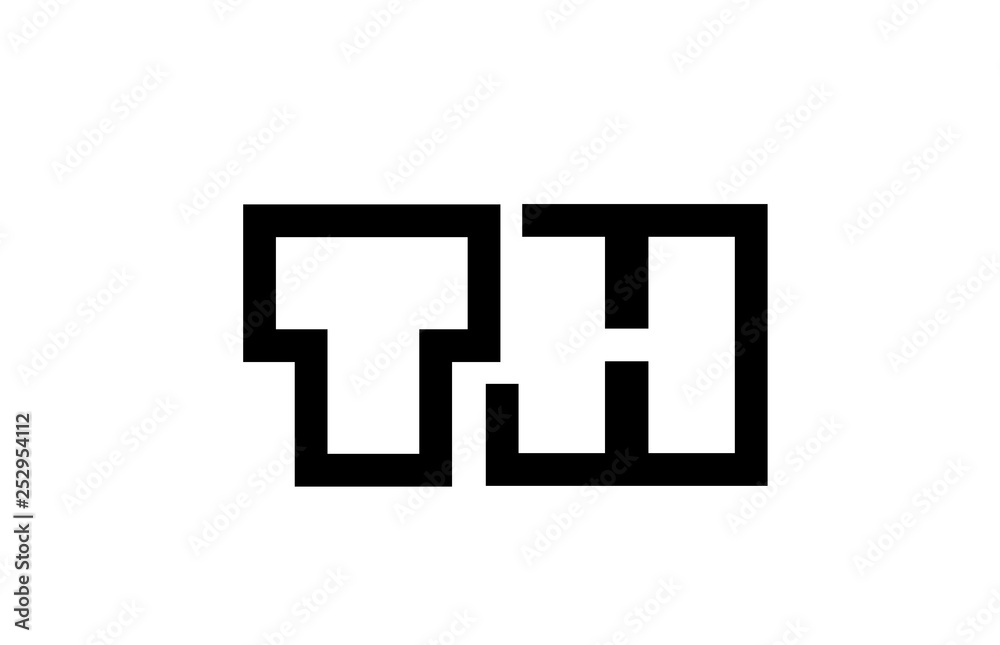 black and white alphabet letter logo combination design black and white alphabet letter logo combination design