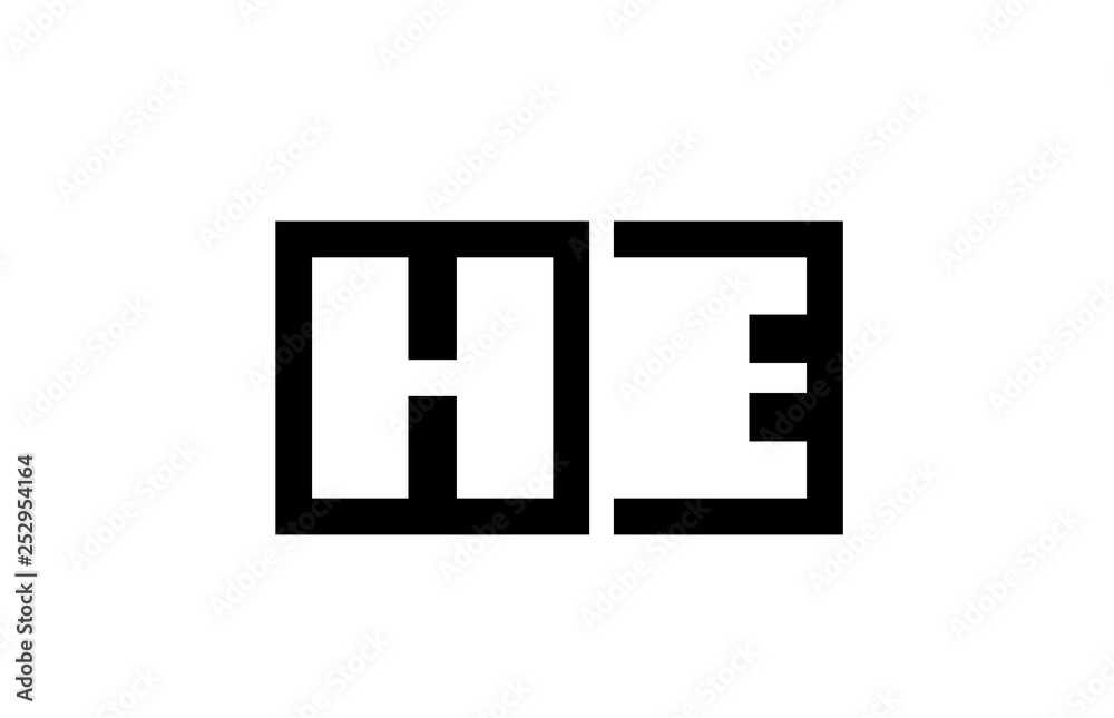 black and white alphabet letter logo combination design black and white alphabet letter logo combination design