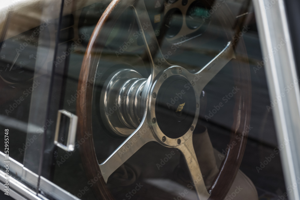 Obraz premium Valladolid, Spain - March 3, 2019: Veteran Vehicles meeting