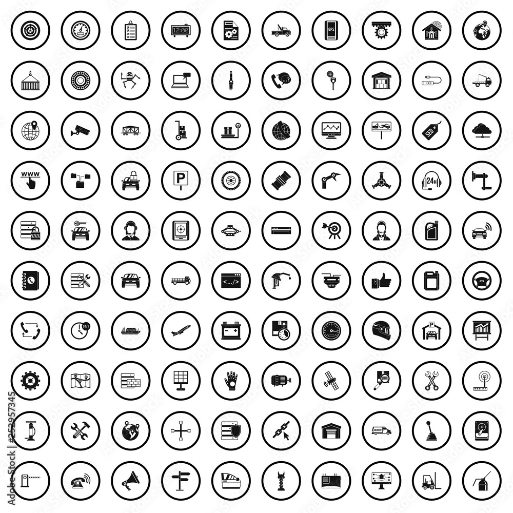 100 maintenance icons set in simple style for any design vector illustration 100 maintenance icons set in simple style for any design vector illustration