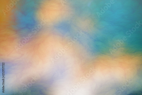 Painterly Digital Art Sunset in the Clouds Background