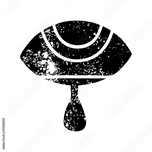 distressed symbol crying eye