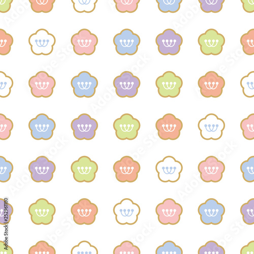 和ポップパターン　梅