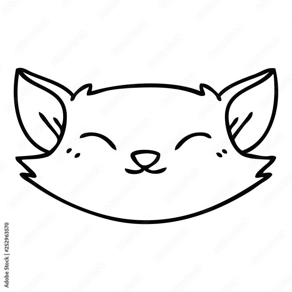 quirky line drawing cartoon cat quirky line drawing cartoon cat