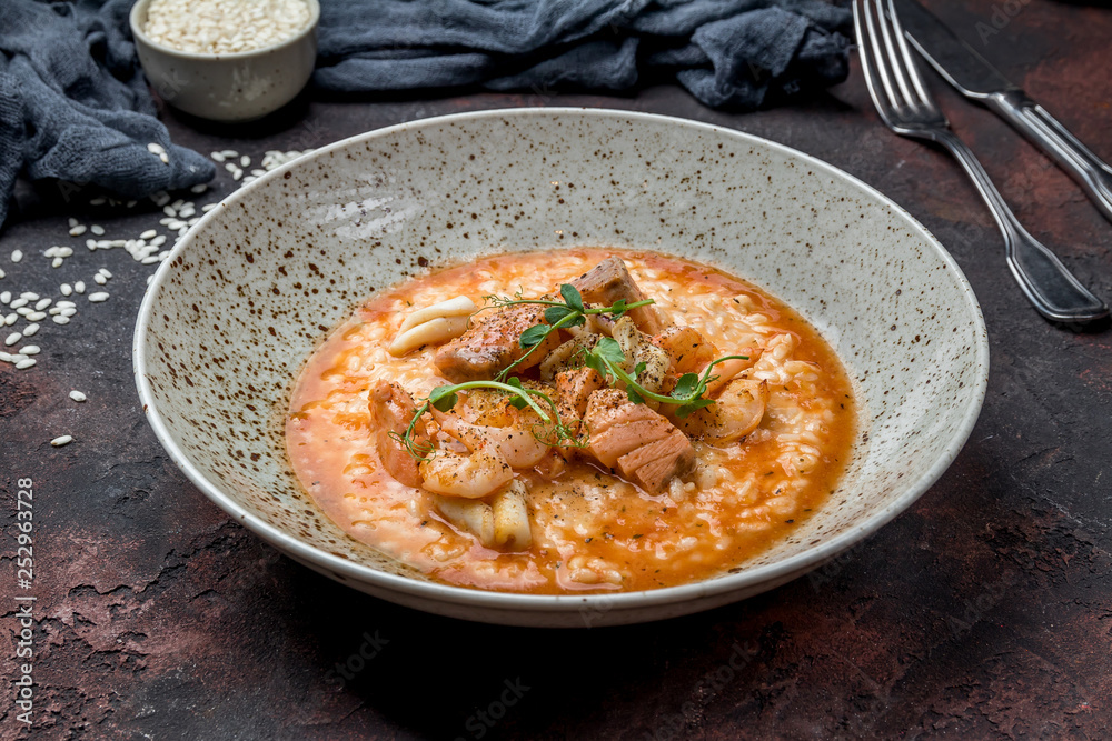 risotto with seafood
