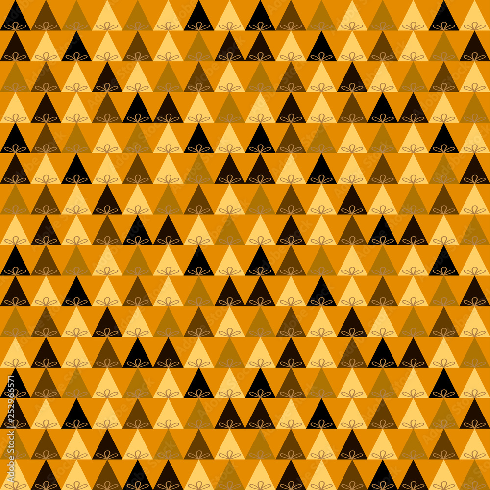 triangles light brown and dark brown on a light background 