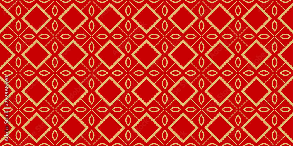 Color Seamless Lace Pattern With Abstract Geometric . Stylish Fashion Design Background For Invitation Card. Illustration. Gold red color Color Seamless Lace Pattern With Abstract Geometric . Stylish Fashion Design Background For Invitation Card. Illustration. Gold red color