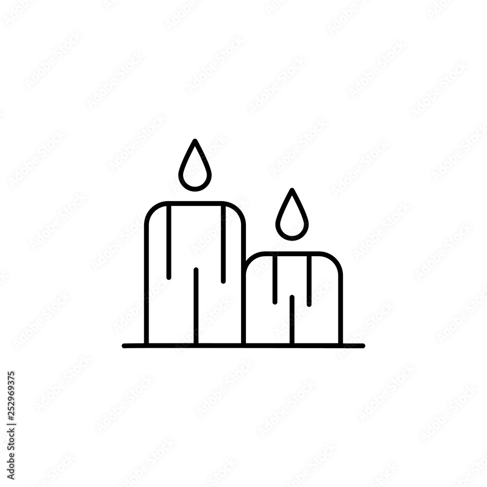 candle, Easter, fire, nature icon. Element of easter day icon. Thin line icon for website design and development, app development. Premium icon